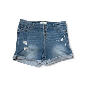 TORRID 5 Inch Vintage Stretch High-Rise Buttonfly Shorts Size 18
